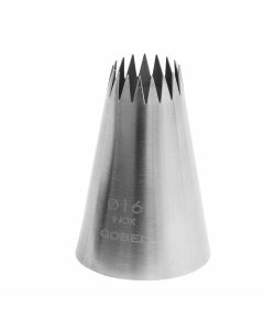 Douille à petits fours - inox - 17 dents - Ø 16 mm
