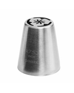 Douille russe fleur R753 - inox - Ø 25 mm