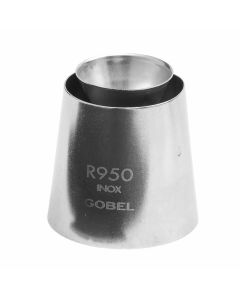 Douille sultane unie - Cône sortant - inox - Ø 30 mm