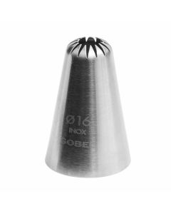 Douille rose - inox - 15 dents - Ø 16 mm