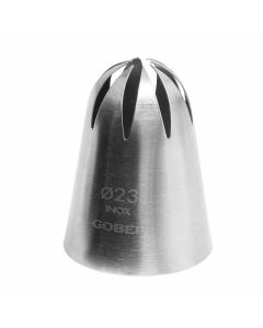 Douille rose - inox - 8 dents - Ø 23 mm