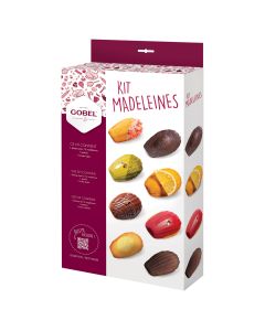 Kit madeleines : 1 plaque 12 madeleines, 1 cuillère spatule et 1 zesteur