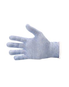 Gant anti-coupure - coloris bleu - liseré blanc - Taille S