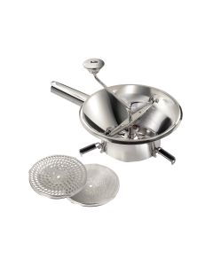 Moulin passe-légumes Ø 24 cm inox - 3 grilles - Pack La Bonne Graine