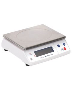 Balance électronique professionnelle - 30kg - IP53 - précison 2g - plateau amovible inox 29,8 x 23,6 cm
