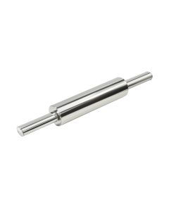 Rouleau à pâtisserie inox - avec poignées - Ø6,5 cm