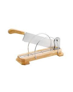Coupe-pain socle bois - lame droite 35 cm