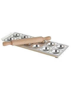 Moule 12 raviolis 5,5 x 5,5 cm + rouleau