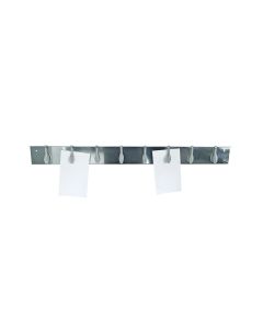 Porte-fiches aimanté inox 8 ressorts – 62,5 cm