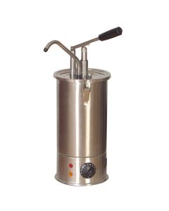 Bain marie et pompe portionneuse sauces et chocolat chauds - 3 L