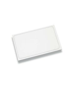 Planche PE HD 500 - blanche - 400 x 300 x 20 mm - avec rigole