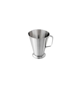 Mesure graduée inox - 2L - avec poignée et bec verseur