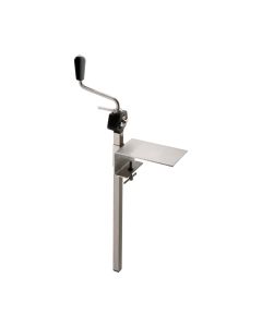 Ouvre-boîtes manuel inox tête composite socle serre joint - 550 mm