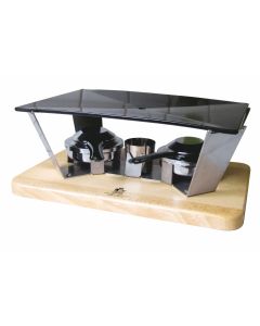 Planchetta 4 pers. - socle bois