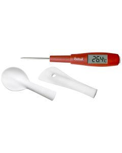 Spatule thermomètre compatible induction -50°C +300°C + embout cuillère