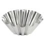 Brioche grosses côtes - fond plat - fer blanc - Ø140/73 mm - h48 mm