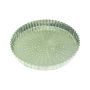 Tourtière cannelée perforée - fer blanc - fond fixe - Ø260 mm h28 mm