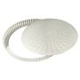 Tourtière cannelée perforée - fer blanc - fond mobile - Ø320 mm h28 mm