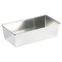 Moule à pain rectangulaire - fer blanc - 240 x 120 mm dim ext / 220 x 100 mm dim int - h70 mm