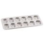 Plaque 12 madeleines - fer blanc - 395 x 200 x 17 mm