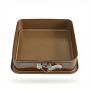 Moule à charnière démontable carré - Antiadhérent (sans PFAS) sans PFAS - 240 x 240 x 70 mm