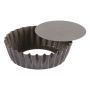 Moule à Manqué rond cannelé fond mobile - Antiadhérent (sans PFAS) - côtes fines - Ø150/130 mm h40 mm
