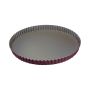 Tourtière ronde cannelée - Antiadhérent (sans PFAS) - fond fixe - Ø260/240 mm h25 mm