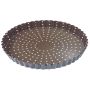 Tourtière cannelée perforée - Antiadhérent (sans PFAS) - fond fixe - Ø320 mm h25 mm