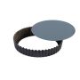Tourtière ronde cannelée - Antiadhérent (sans PFAS) - fond mobile - Ø240/230 mm h25 mm