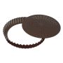 Tourtière cannelée perforée - Antiadhérent (sans PFAS) - fond mobile - Ø300 mm h28 mm