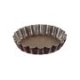 Boîte ronde de 6 tartelettes rondes cannelées Ø100 mm - Antiadhérent (sans PFAS) - fond fixe