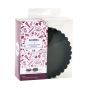 Boîte de 6 tartelettes rondes cannelées Ø120 mm - Antiadhérent (sans PFAS) - fond fixe