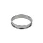 Cercle à tarte - inox - bords roulés - épaisseur 4/10ème - Ø180 mm h20 mm