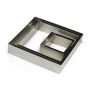 Carré inox 240 x 240 x 45 mm