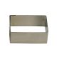 Nonnette rectangle - inox - 200 x 100 x 45 mm