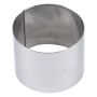 Cercle à mousse inox - épaisseur 6/10è - Ø70 mm h40 mm