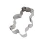 Nonnette ourson - inox - 105 x 75 x 30 mm