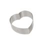 Nonnette cœur bombé - inox - 85 x 85 x 30 mm
