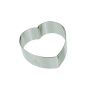 Nonnette cœur bombé - inox - 85 x 85 x 30 mm