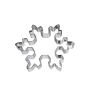 Nonnette flocon de neige - inox - 115 x 105 x 15 mm