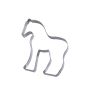 Nonnette cheval - inox - 160 x 155 x 15 mm