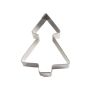Nonnette sapin de Noël - inox - 60 x 45 x 15 mm