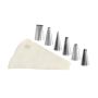 Boîte cristal de 6 douilles inox assorties + poche coutil 300 mm