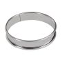 Boîte de 4 cercles à tartes inox - épaisseur 4/10è - Ø90 mm h 20 mm