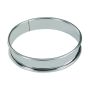 Boîte de 4 cercles à tartes inox - épaisseur 4/10è - Ø90 mm h 20 mm