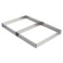 Cadre à opéra inox avec séparateur de cadre amovible - 565 x 365 x 45 mm