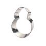 Nonnette bonhomme de neige - inox - 90 x 65 x 30 mm