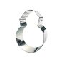 Nonnette bonhomme de neige - inox - 90 x 65 x 30 mm