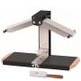 Appareil à raclette traditionnel Brézière® PREMIUM - Noir Poignées bois - Couteau inclus - 1/4 ou 1/6 meule - 230V 1000W