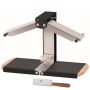 Appareil à raclette traditionnel Brézière® PREMIUM - Noir Poignées bois - Couteau inclus - 1/4 ou 1/6 meule - 230V 1000W